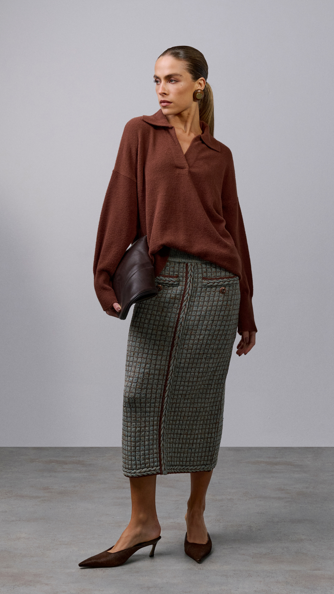 Blusa decote V Zuri - Cacau