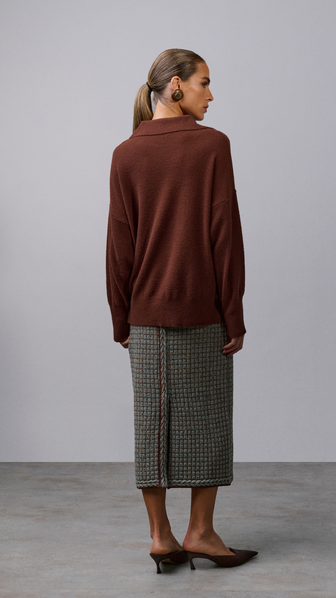 Blusa decote V Zuri - Cacau