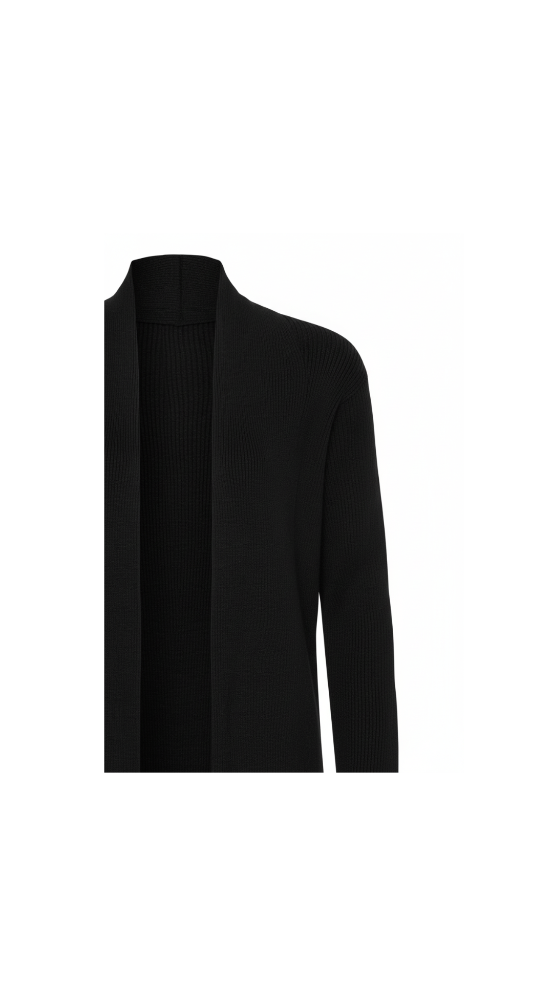 Cardigan longo Madalena - Preto