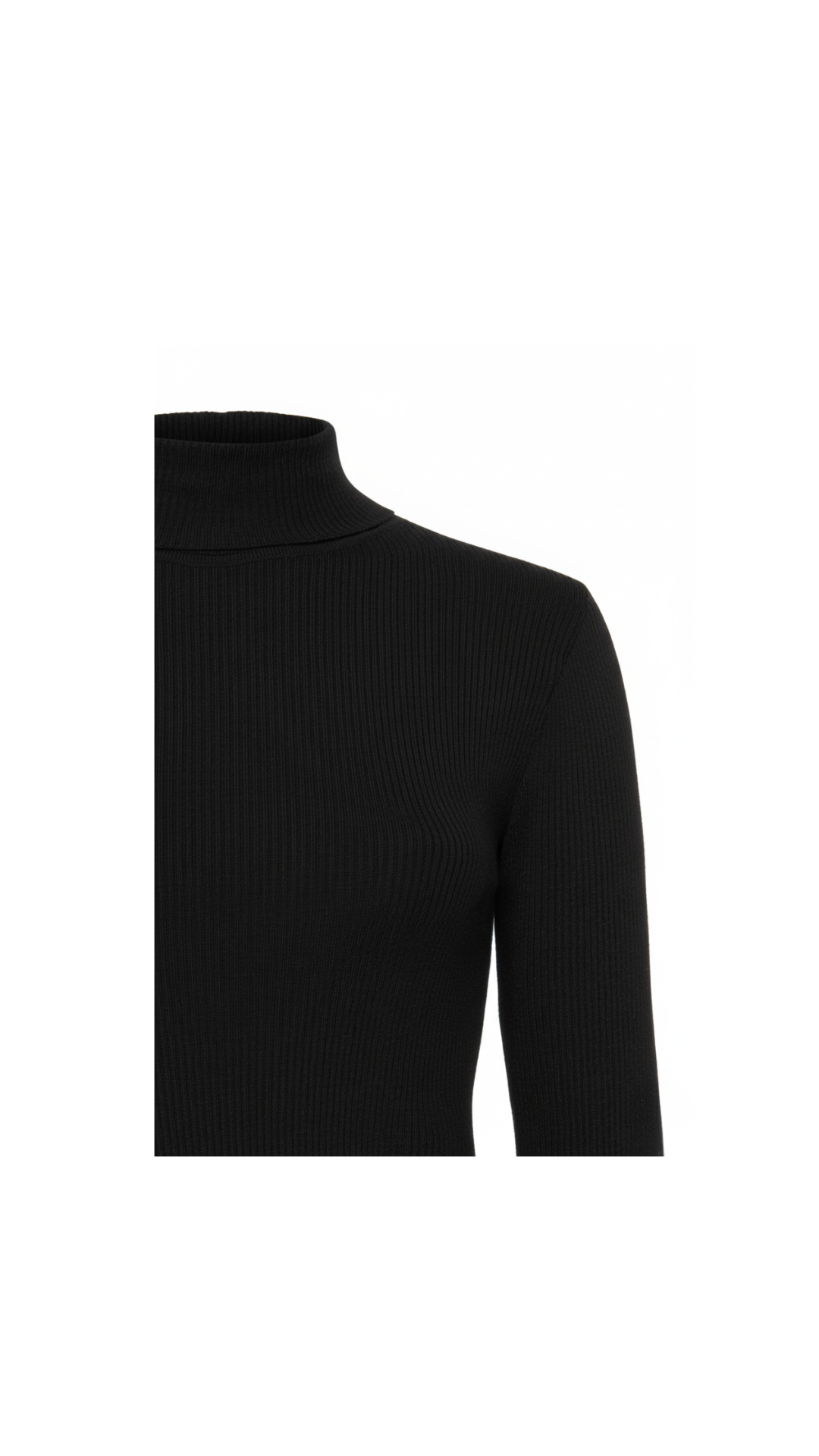 Blusa gola alta Poliana - Preto