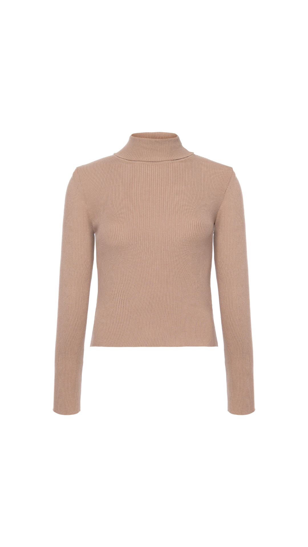 Blusa gola alta Poliana - Camel