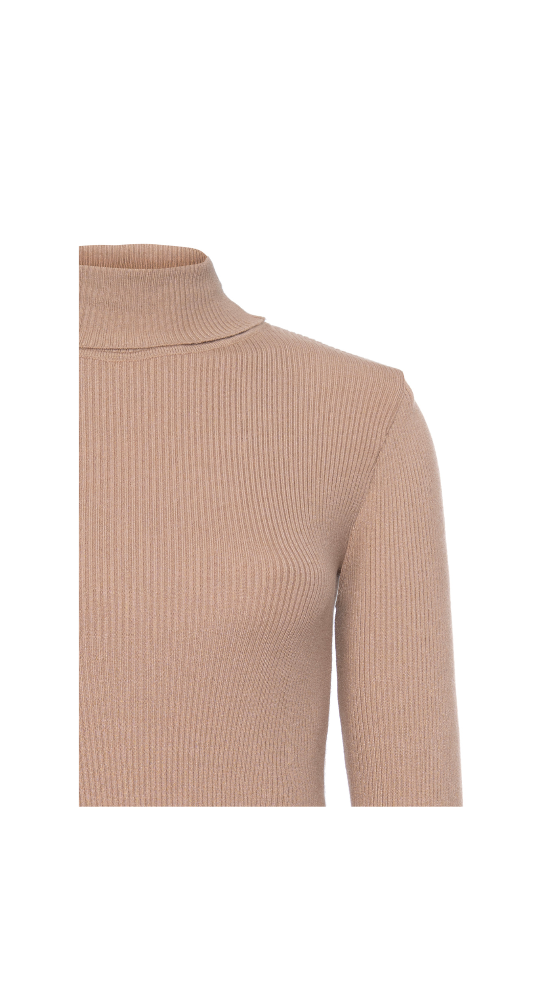 Blusa gola alta Poliana - Camel
