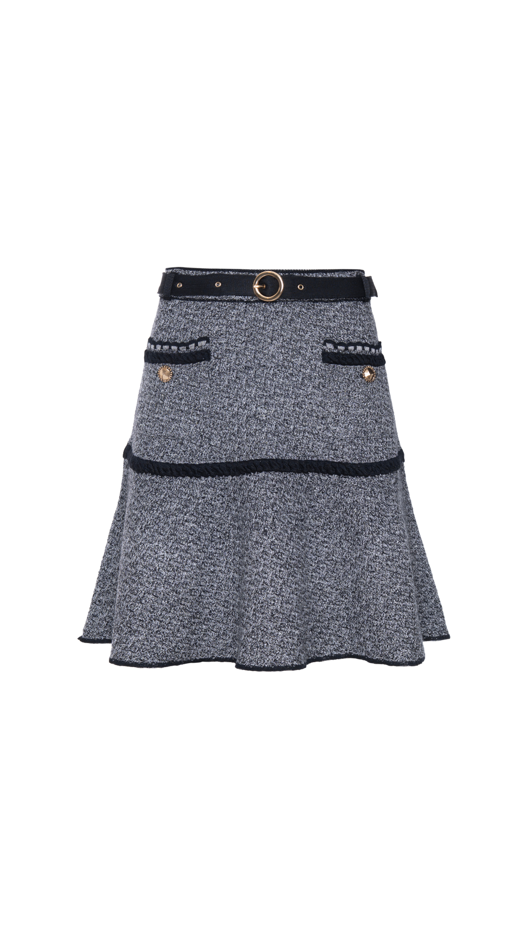Saia tweed Filipa - Preto
