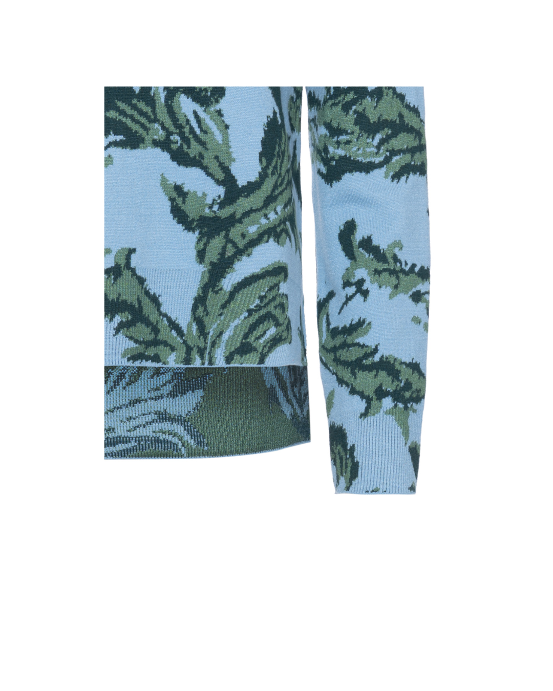 Blusa com flores Robin - Vintage Blue 