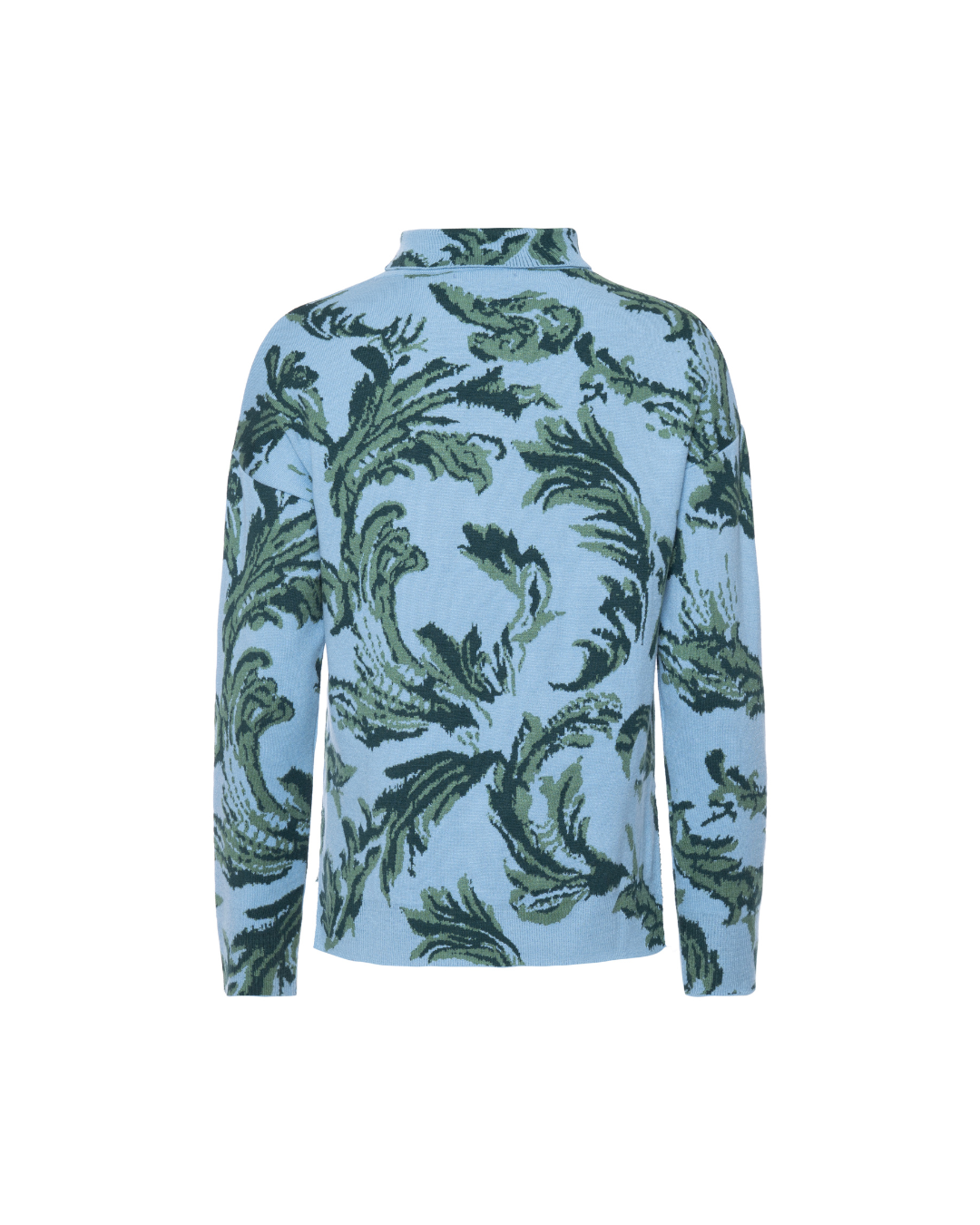 Blusa com flores Robin - Vintage Blue 