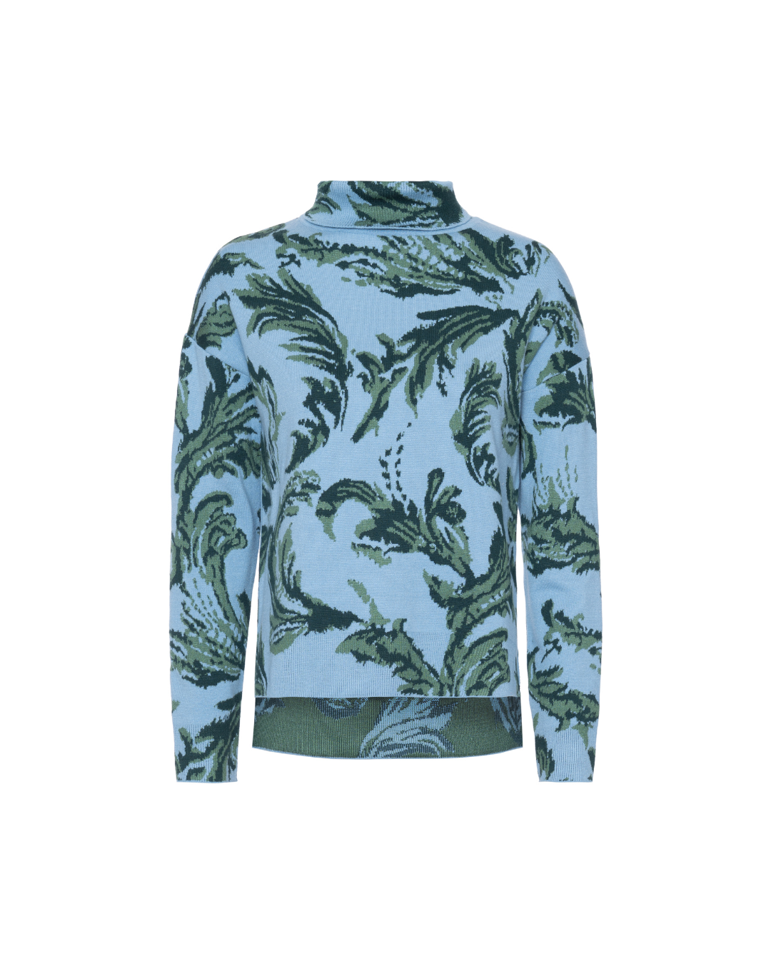 Blusa com flores Robin - Vintage Blue 