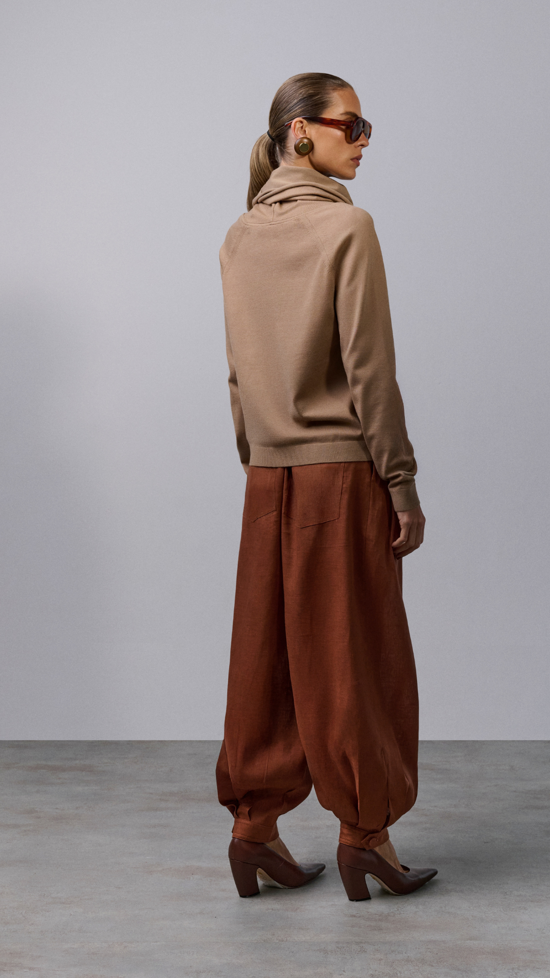 Blusa gola boba Lucy - Camel