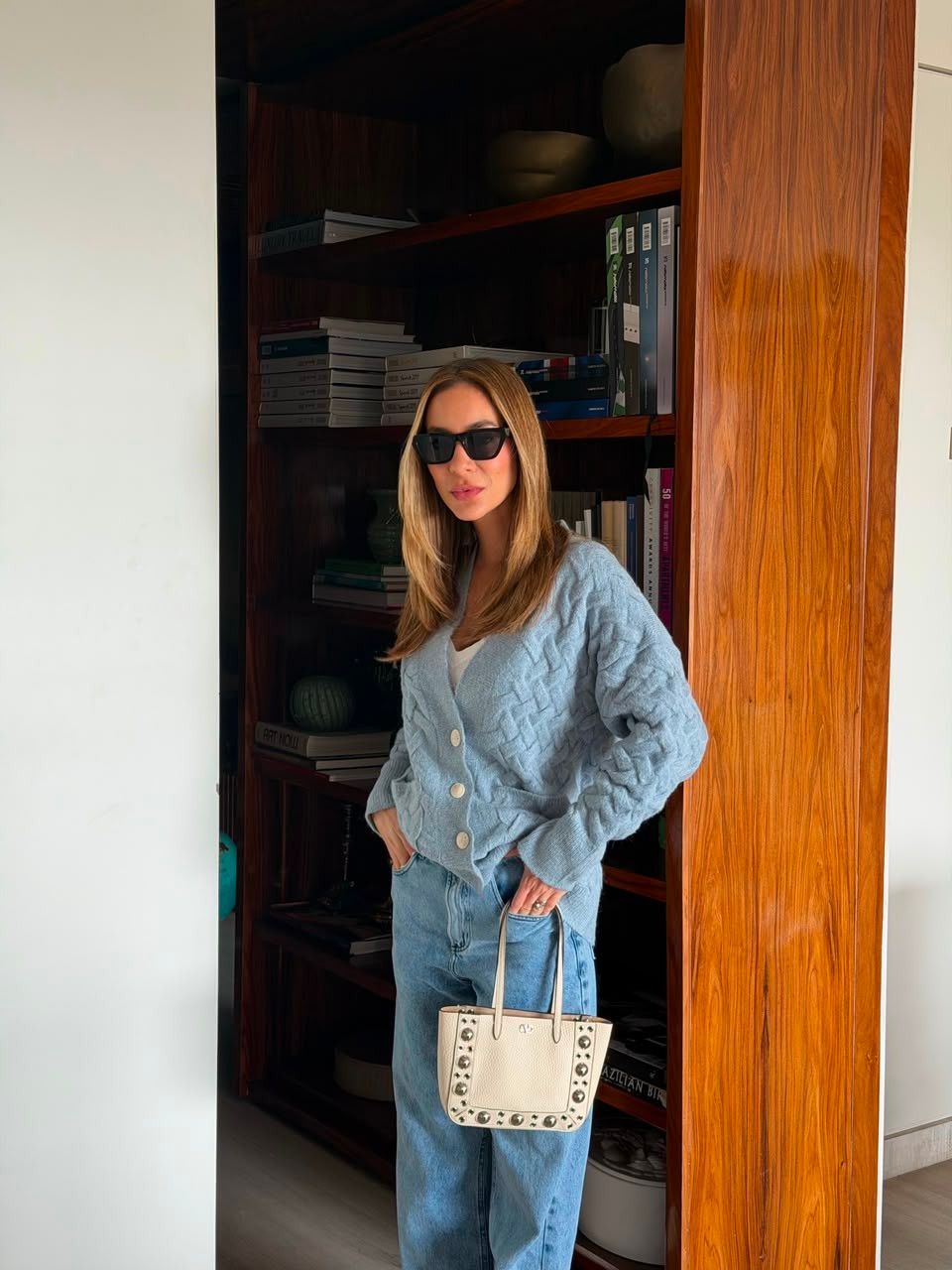 Cardigan de botões Eloa - Steal Blue