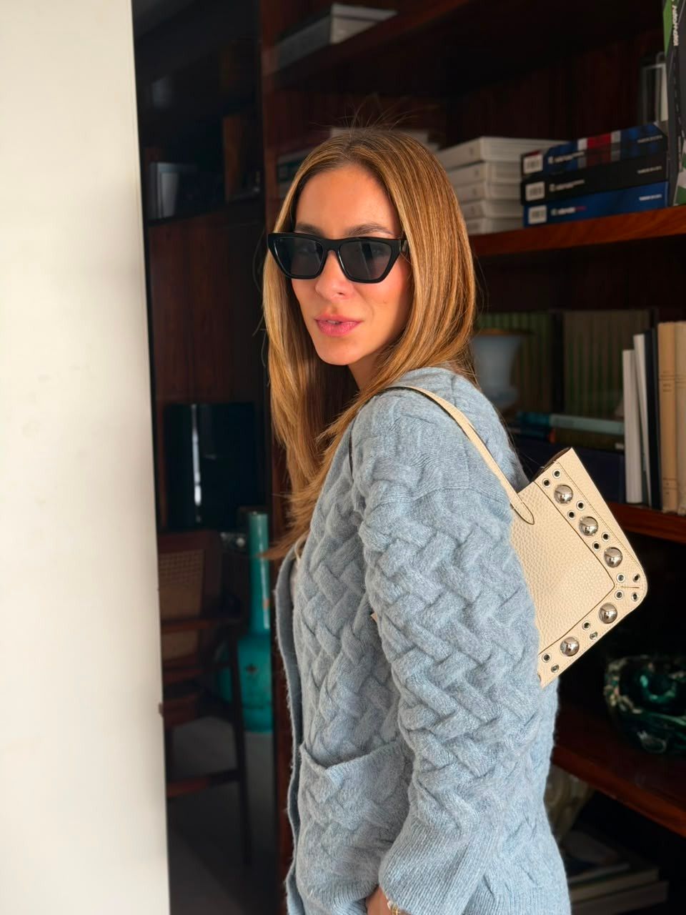 Cardigan de botões Eloa - Steal Blue
