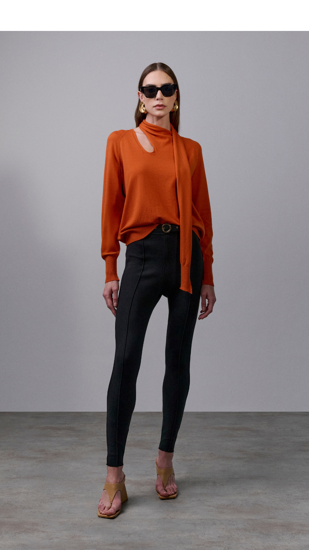 Blusa com faixa Fernanda - Terracota