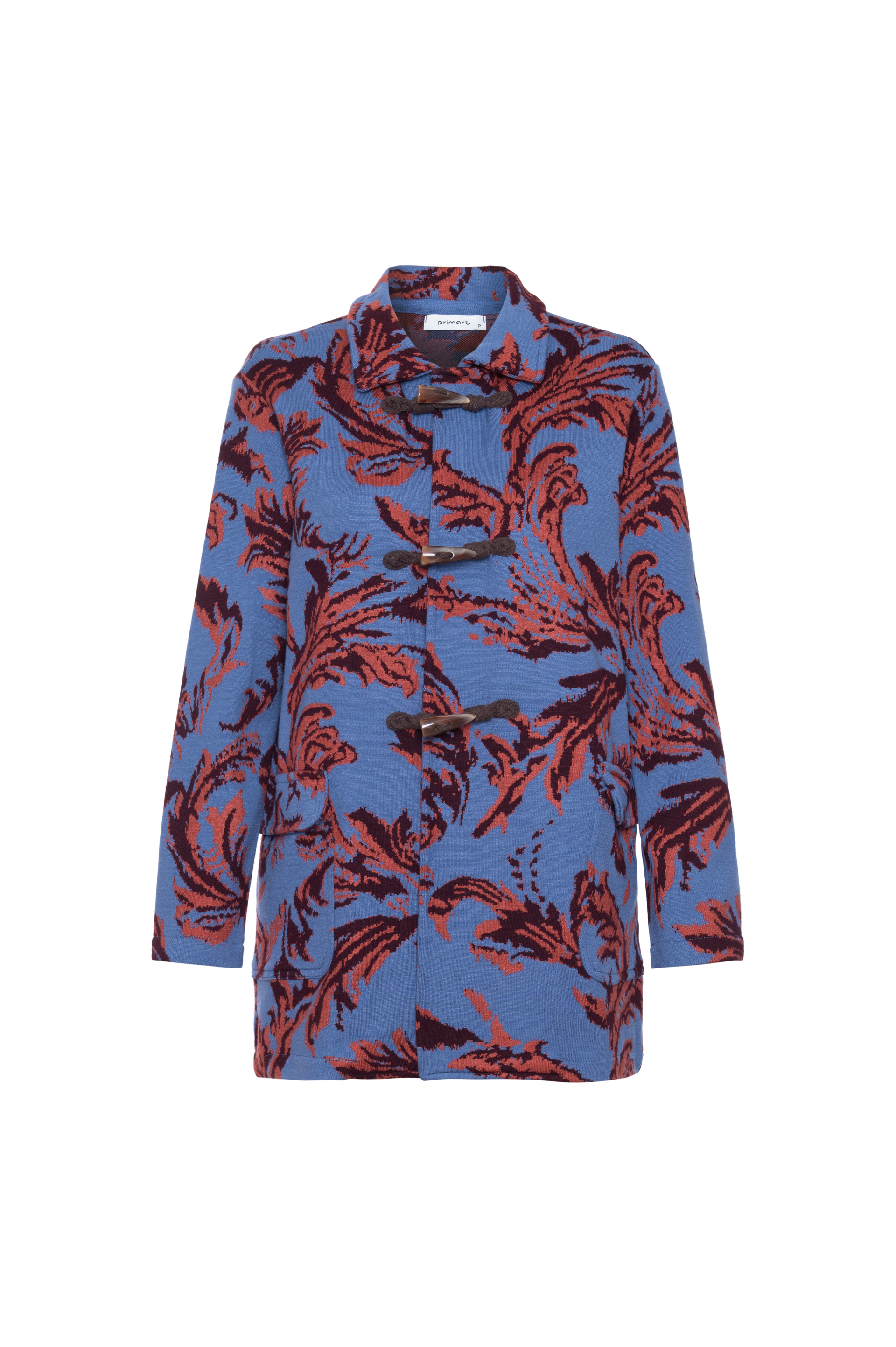 Casaco flores Charlotte -Steal Blue