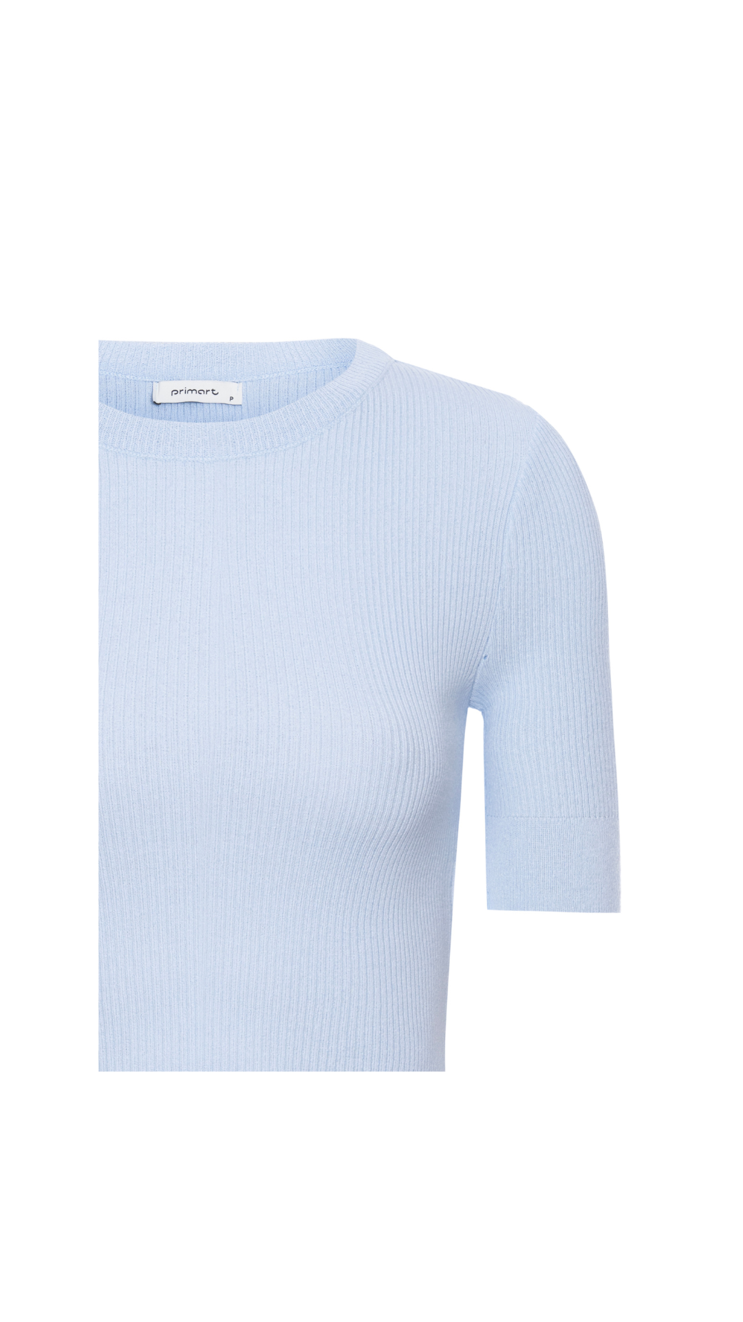 Blusa canelada Tatiana - Sky Blue 