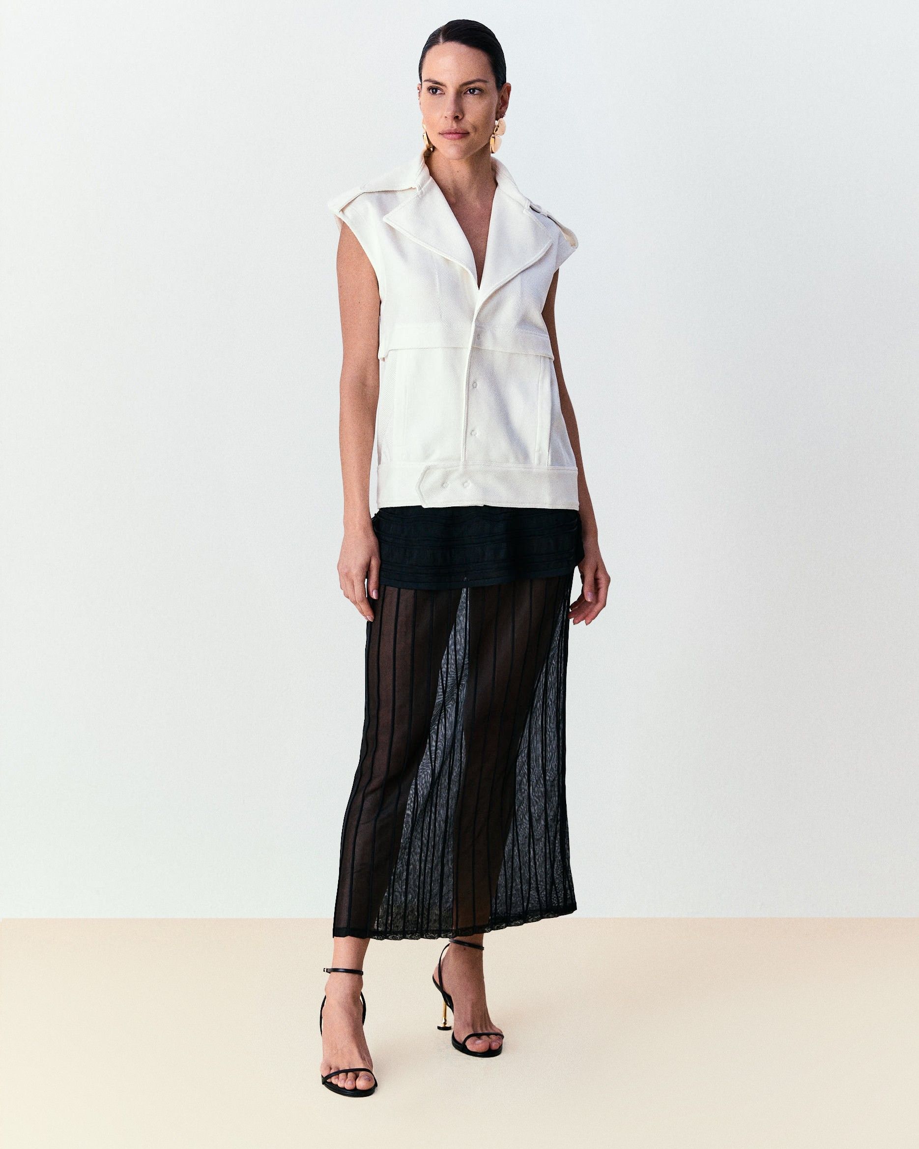 Colete alfaiataria Liz - Off White