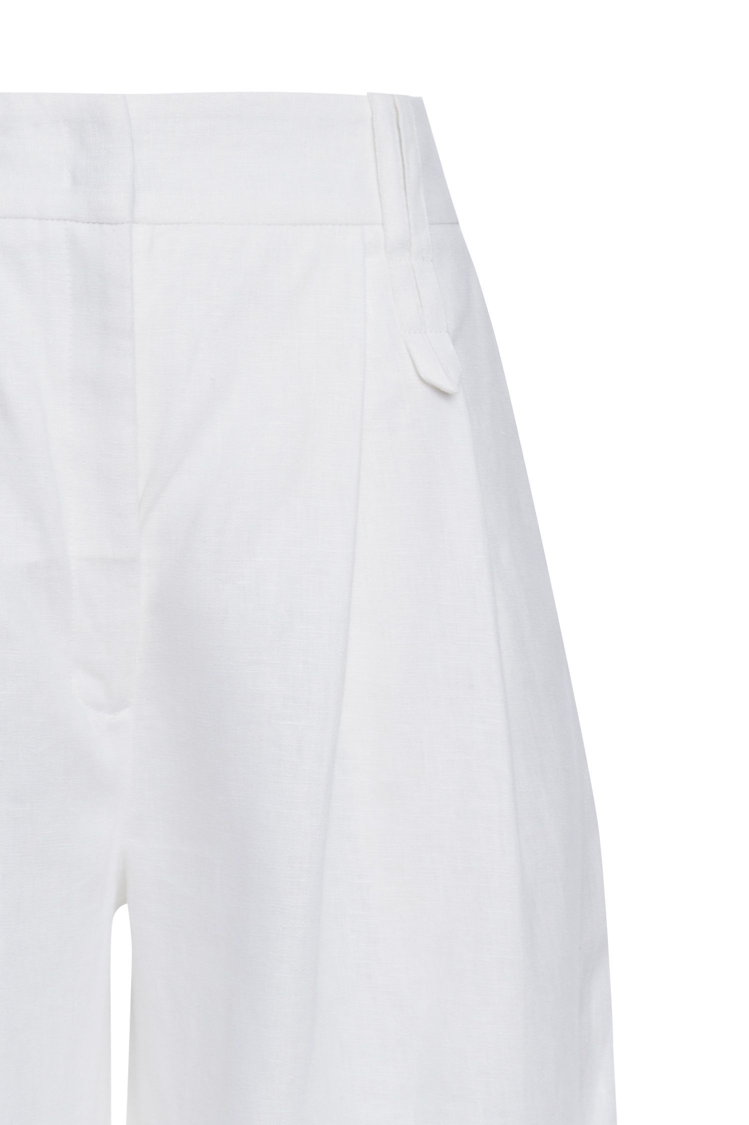 Calça pantalona de linho Elisabete  - Off White