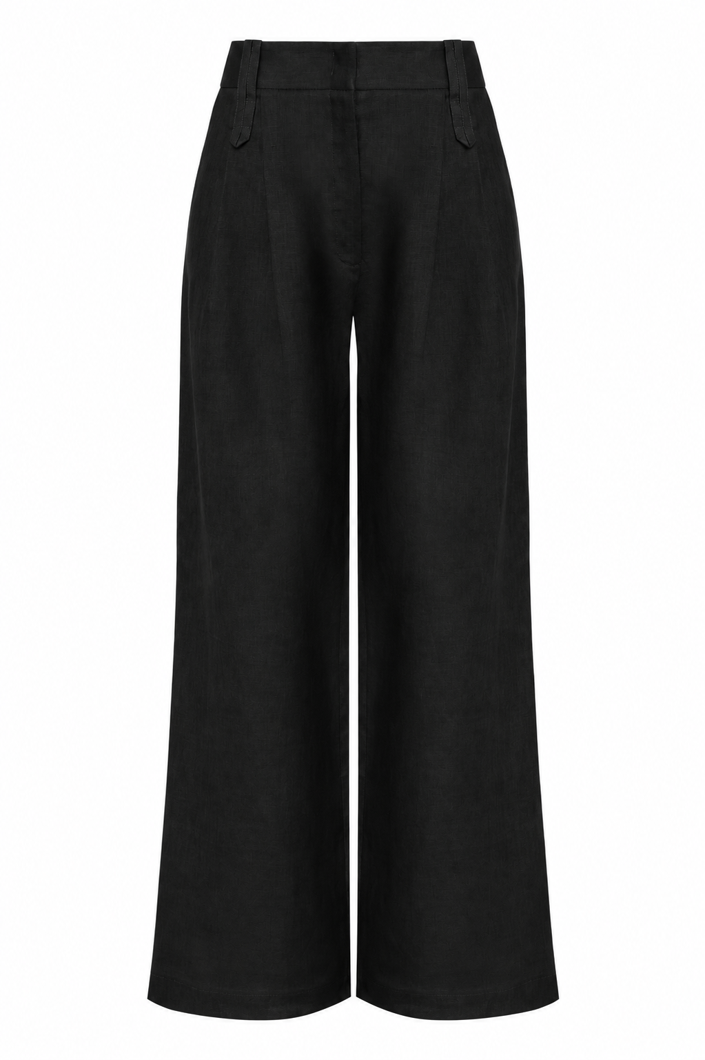 Calça pantalona de linho Elisabete  - Preto