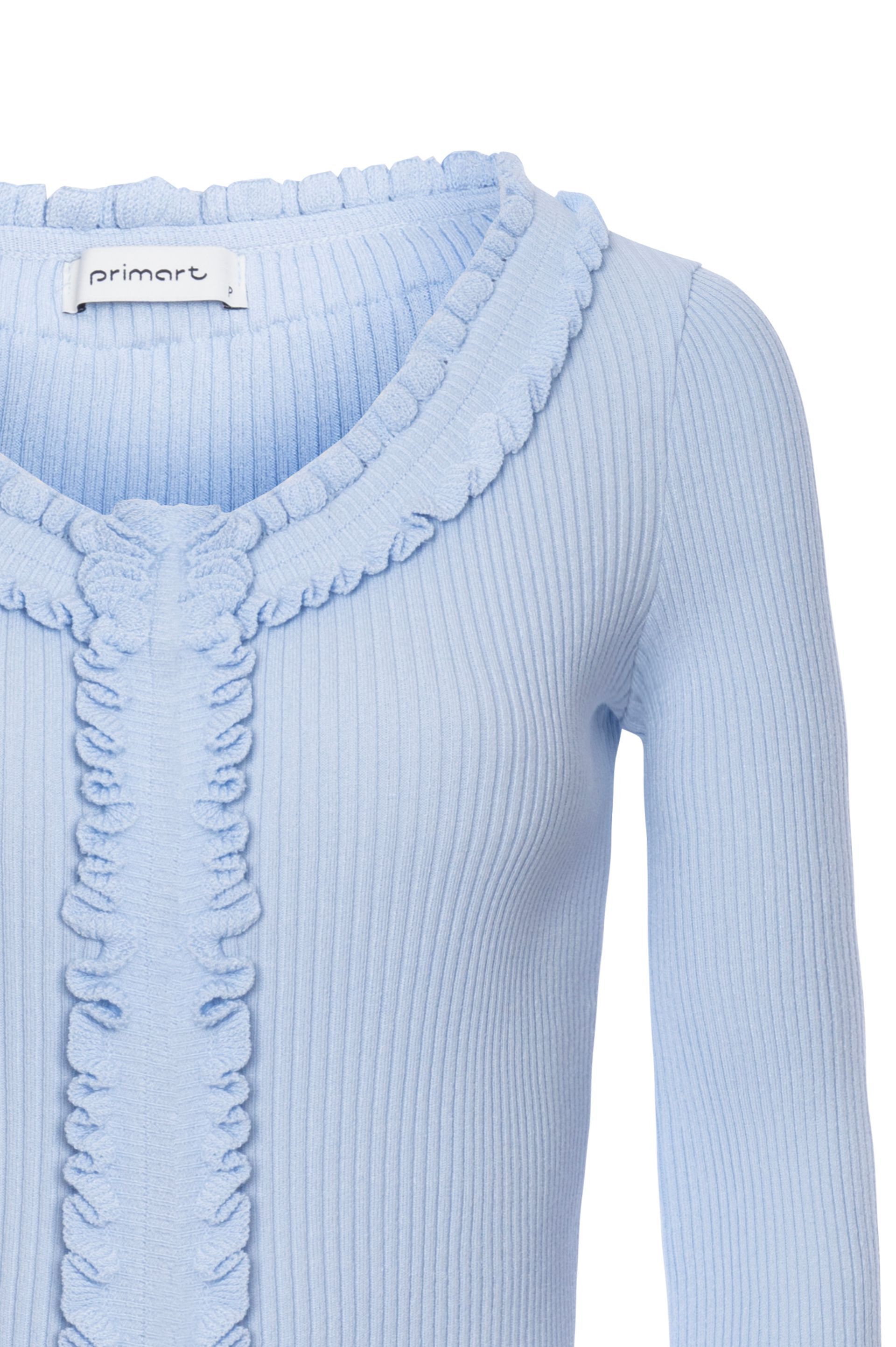 Cardigan babado Marie - Sky Blue