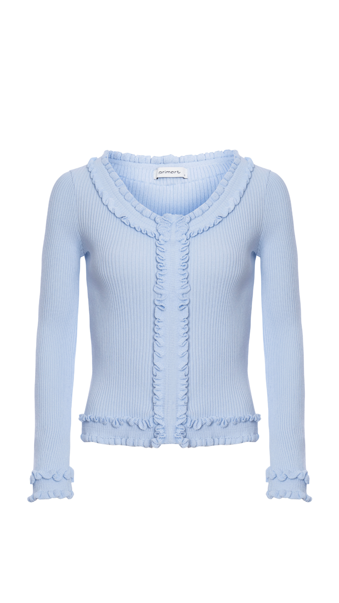 Cardigan babado Marie - Sky Blue