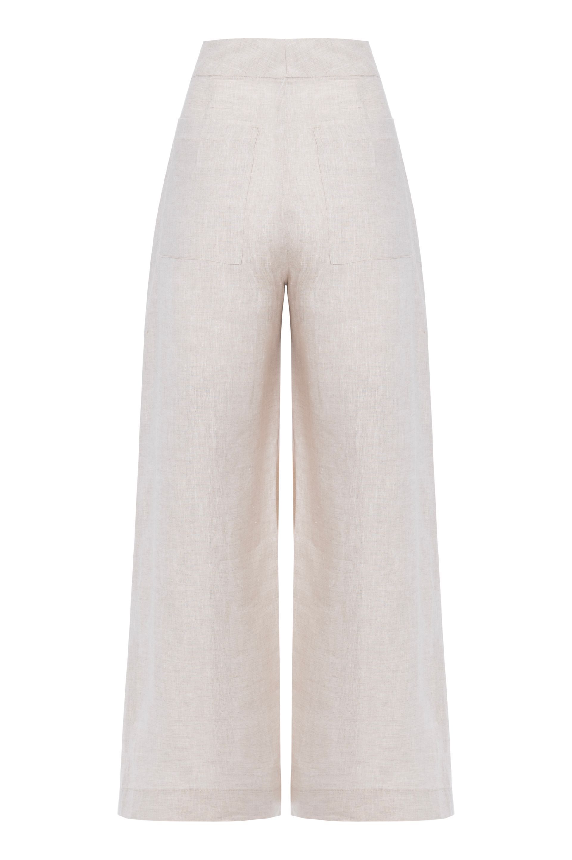 Calça linho Elóa - Off White