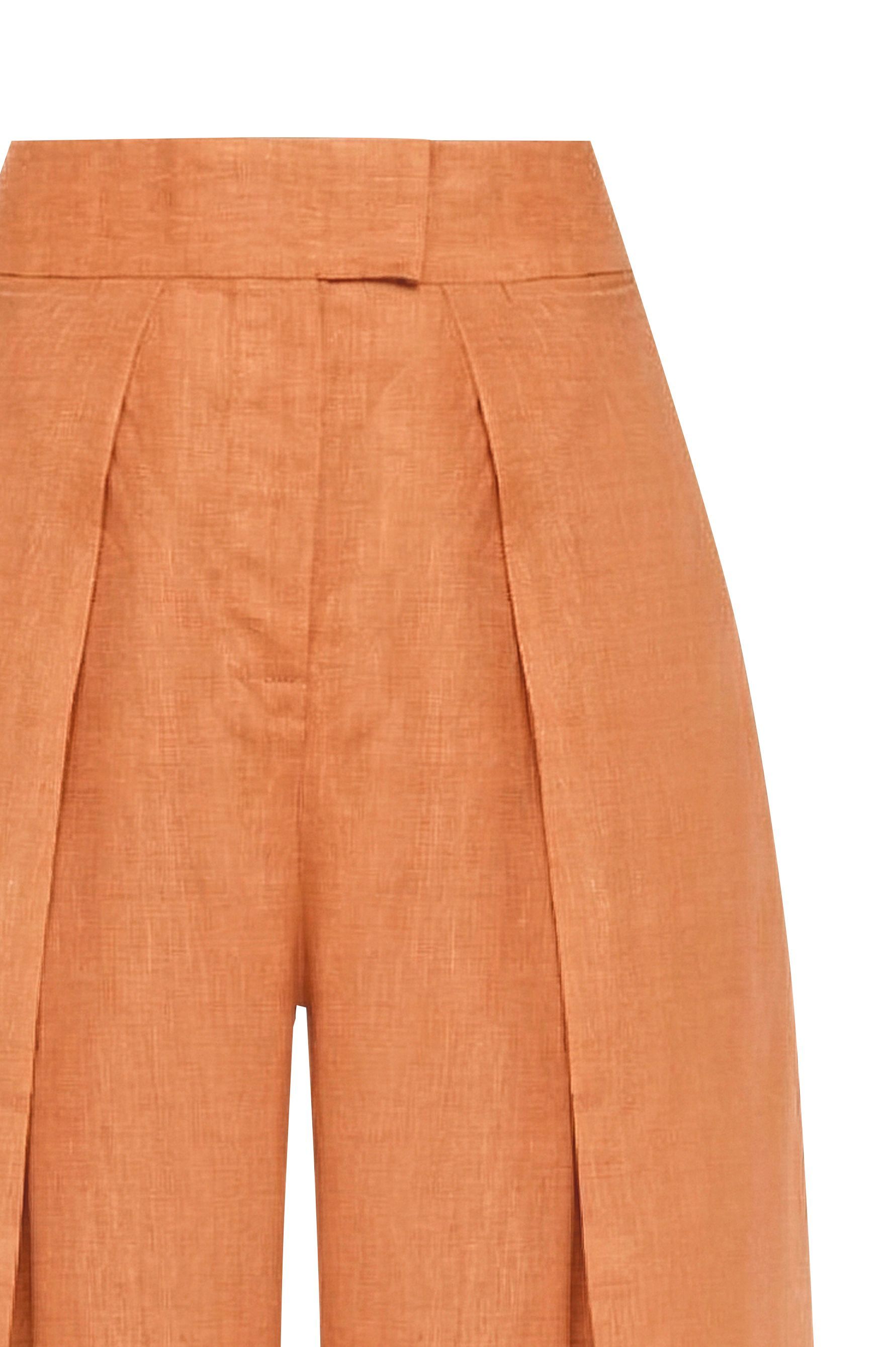 Calça linho Elóa - Laranja Terroir