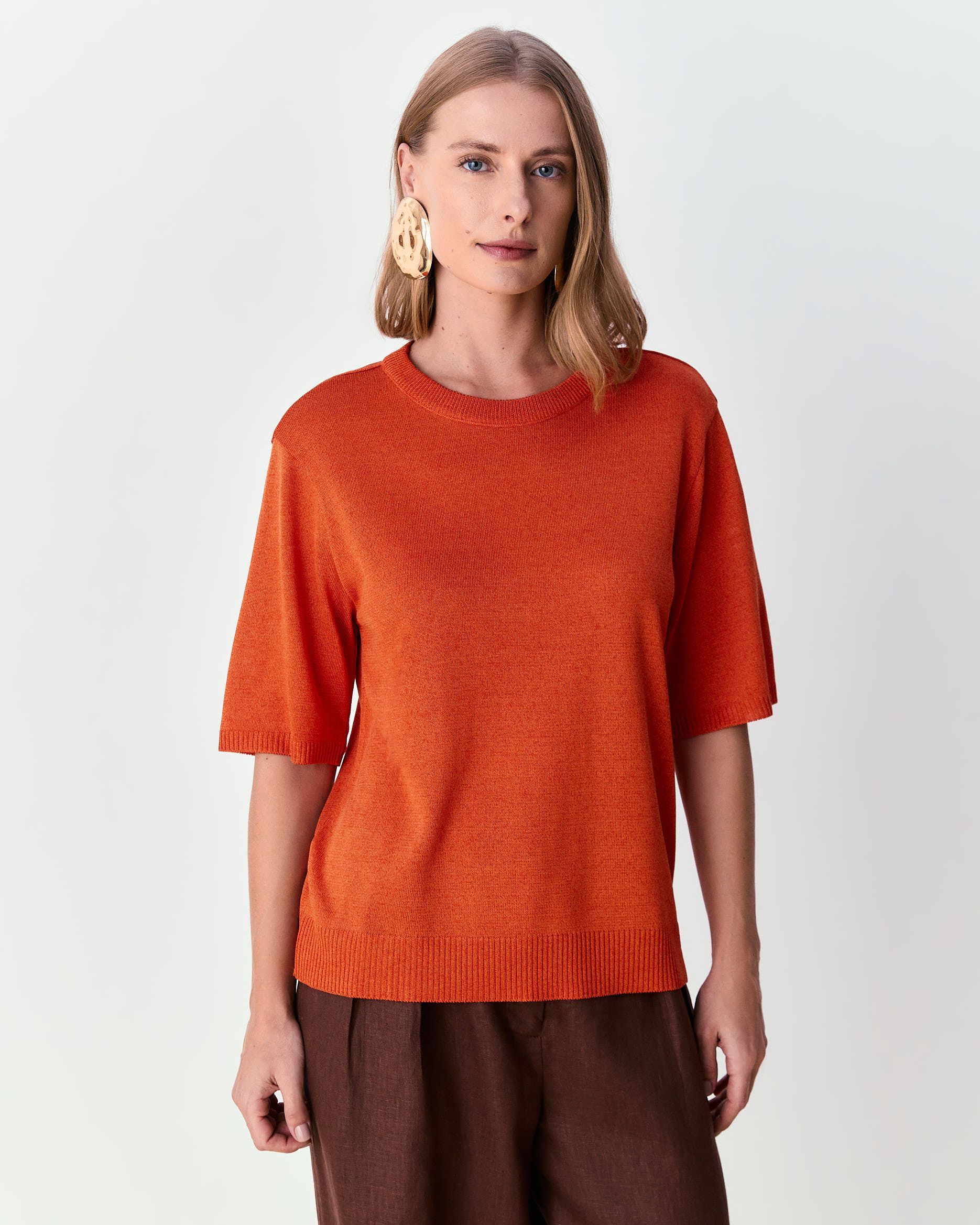 Blusa Michele - Tangerina