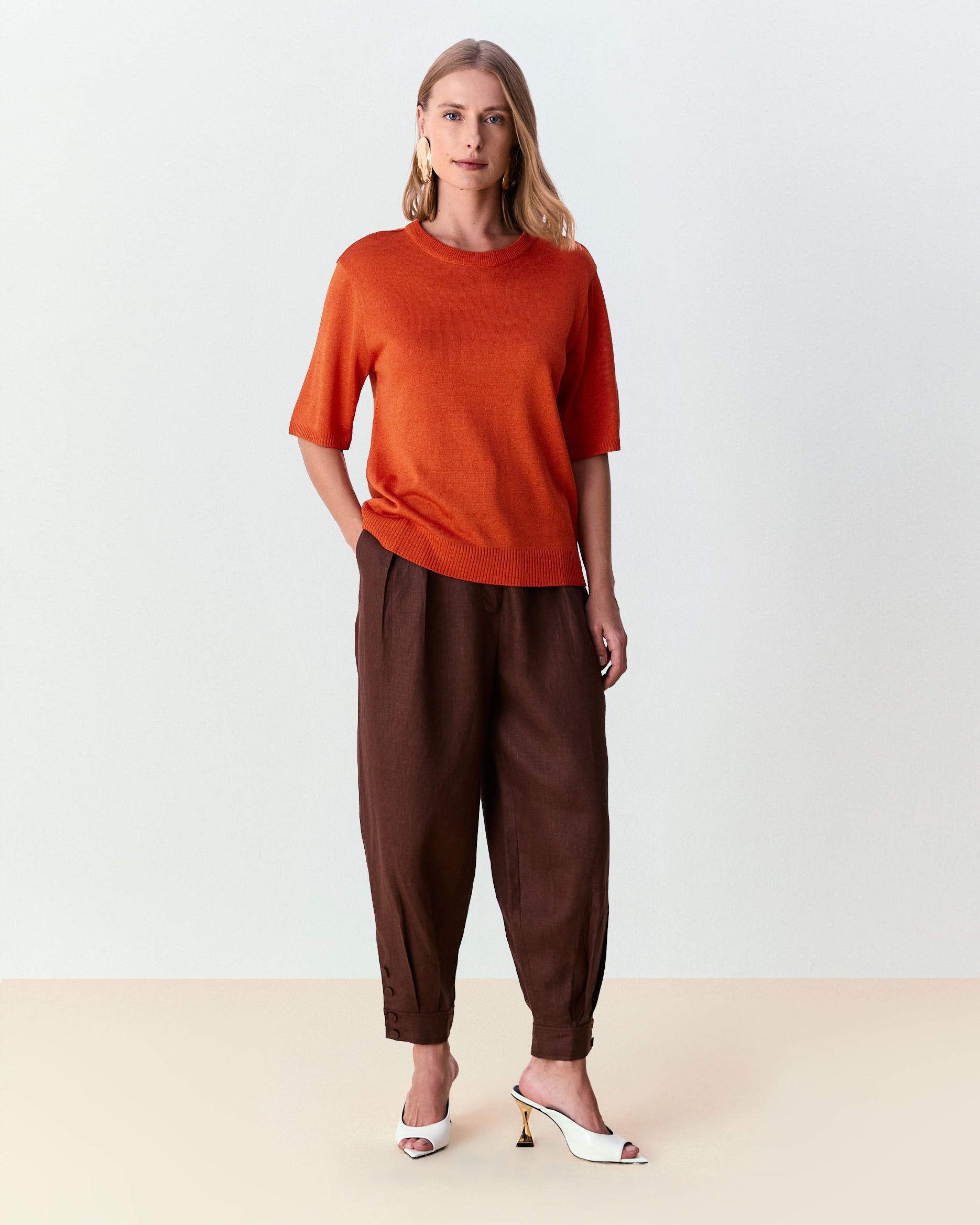 Blusa Michele - Tangerina