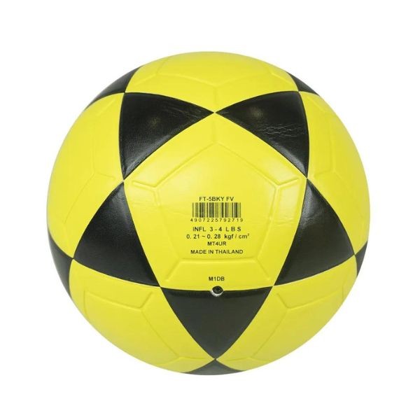 BOLA OFICIAL DE FUTEVÔLEI MIKASA FT-5 - PADRÃO FIFA AMARELA/PRETA