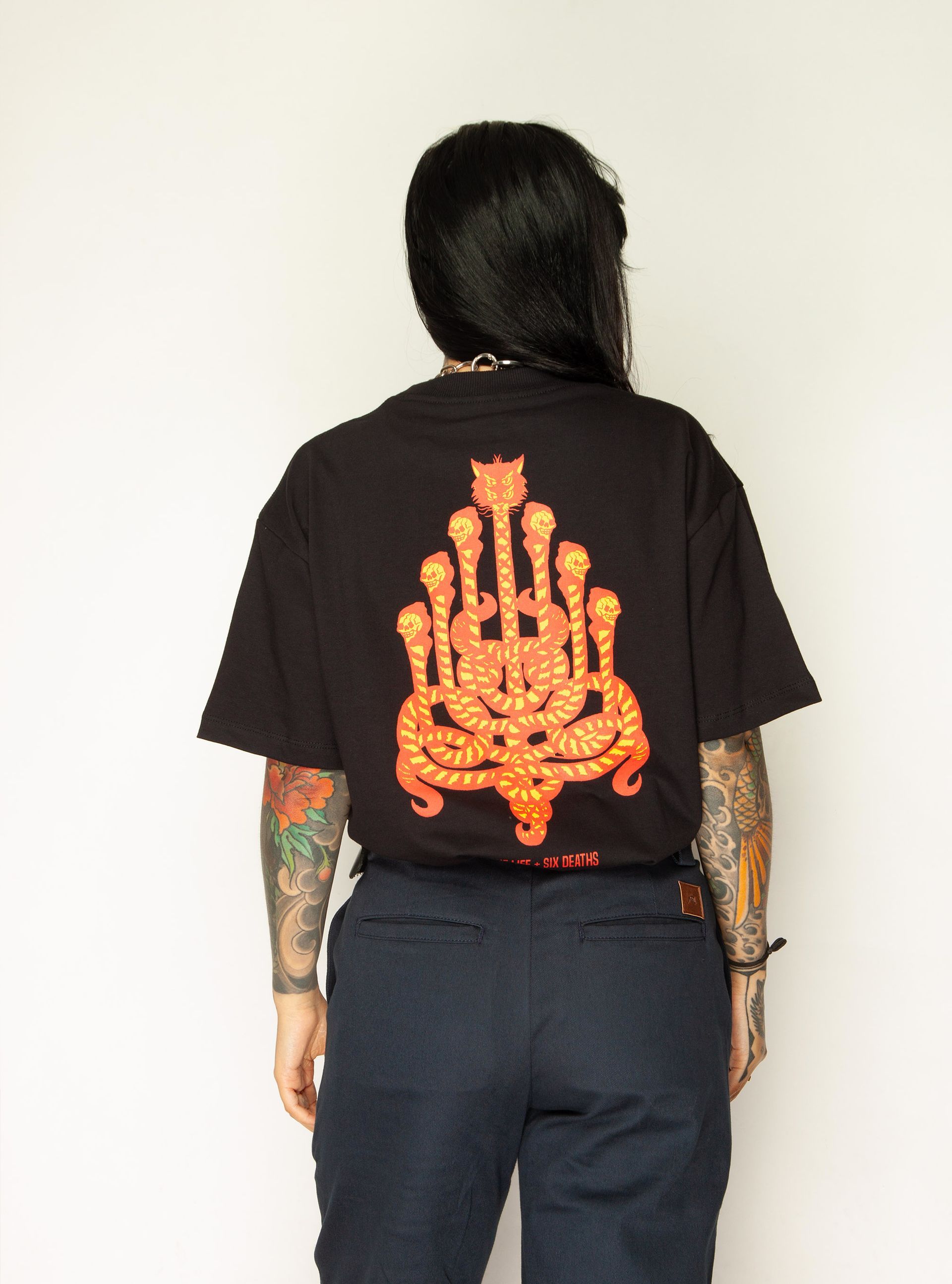 Camiseta Oversized Six Lifes Black