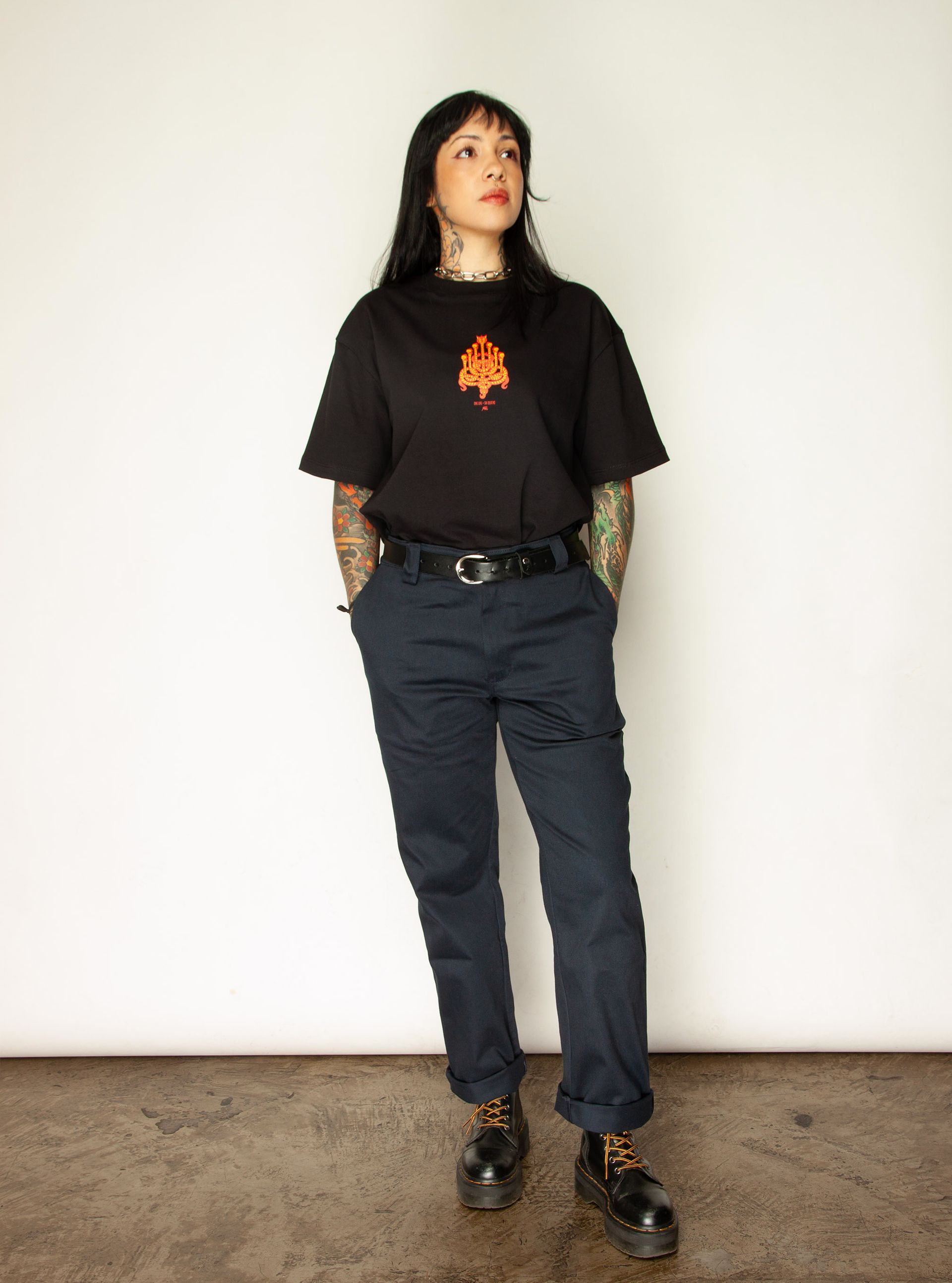 Camiseta Oversized Six Lifes Black