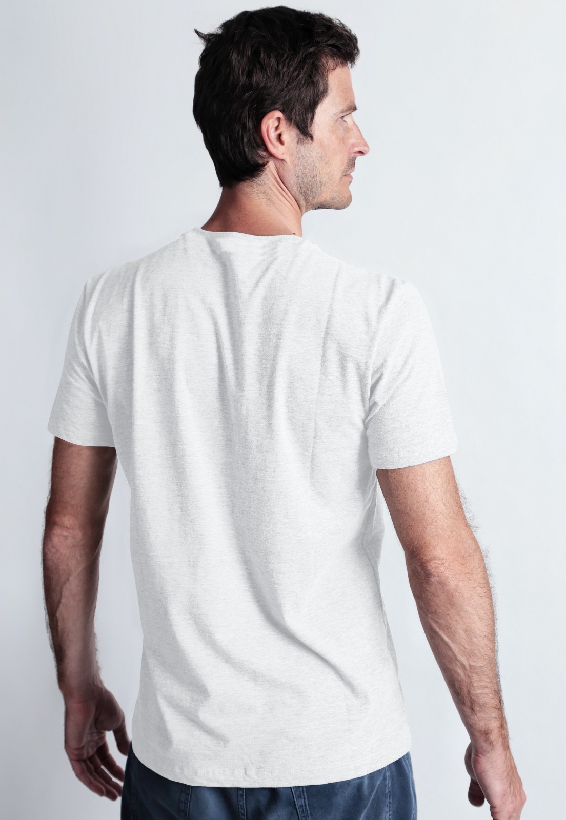 2 Pack - Camisetas Básicas Slim Fit - Branca - S.A.L Garopaba