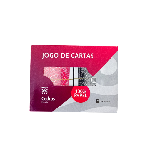 Jogo de Cartas Baralho 100% Plástico Cedros na Lata - Rio Tijucas