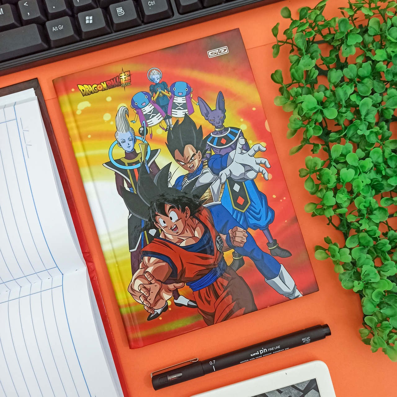 Caderno Brochura Universitário São Domingos Dragon Ball Z Com 80 Folhas