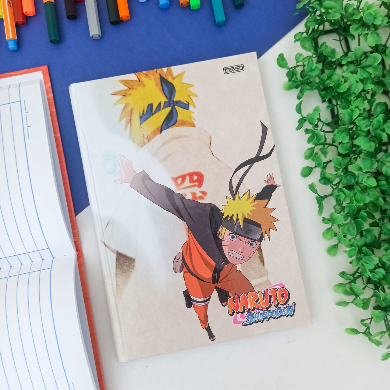 Caderno Brochura Grande Anime NARUTO Shippuden 80 Folhas São