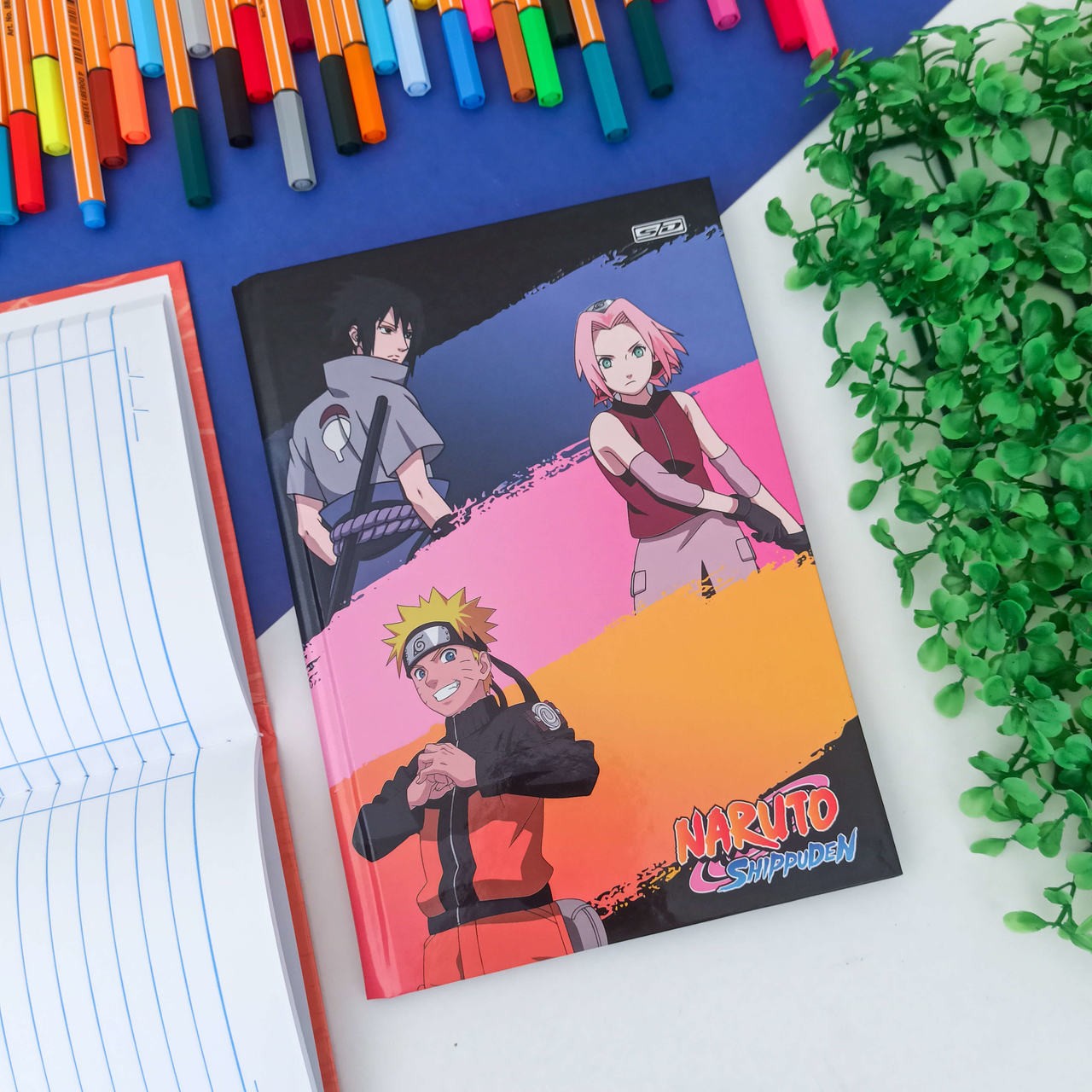 Caderno Universitário Brochura Naruto 80 Folhas Sd