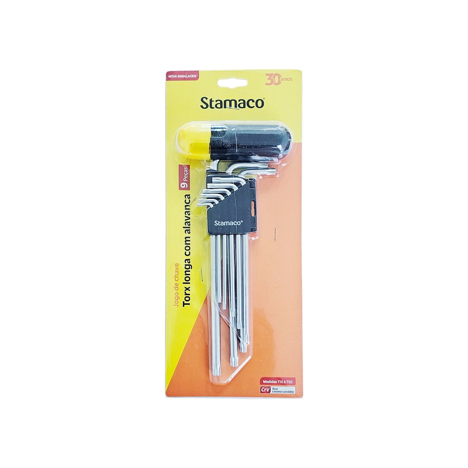 Jogo Chave Torx Longa (Com Alavanca) Zh014 - Stamaco - Stamaco