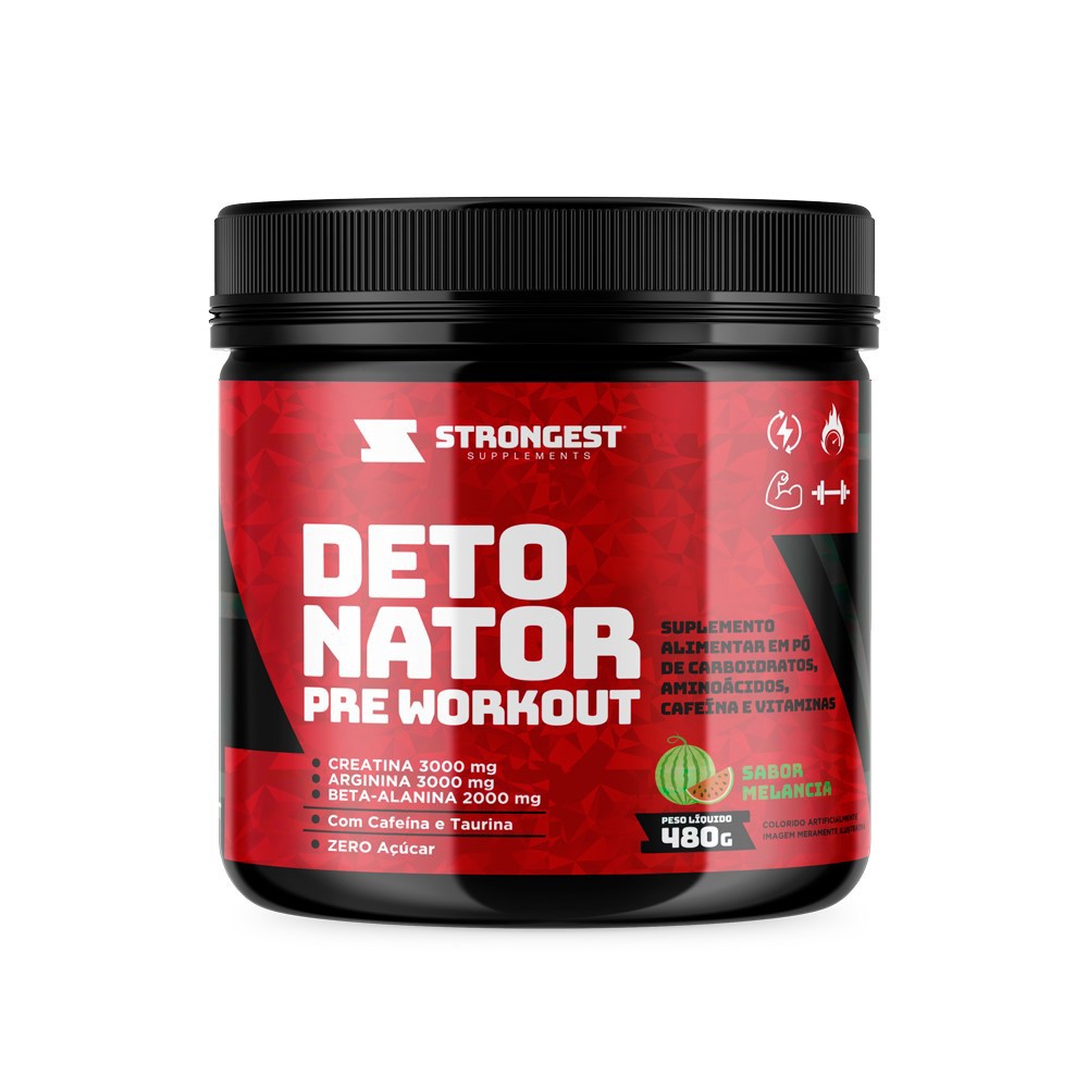 Suplemento Pré Treino Detonator Strongest 480g - Strongest Supplements