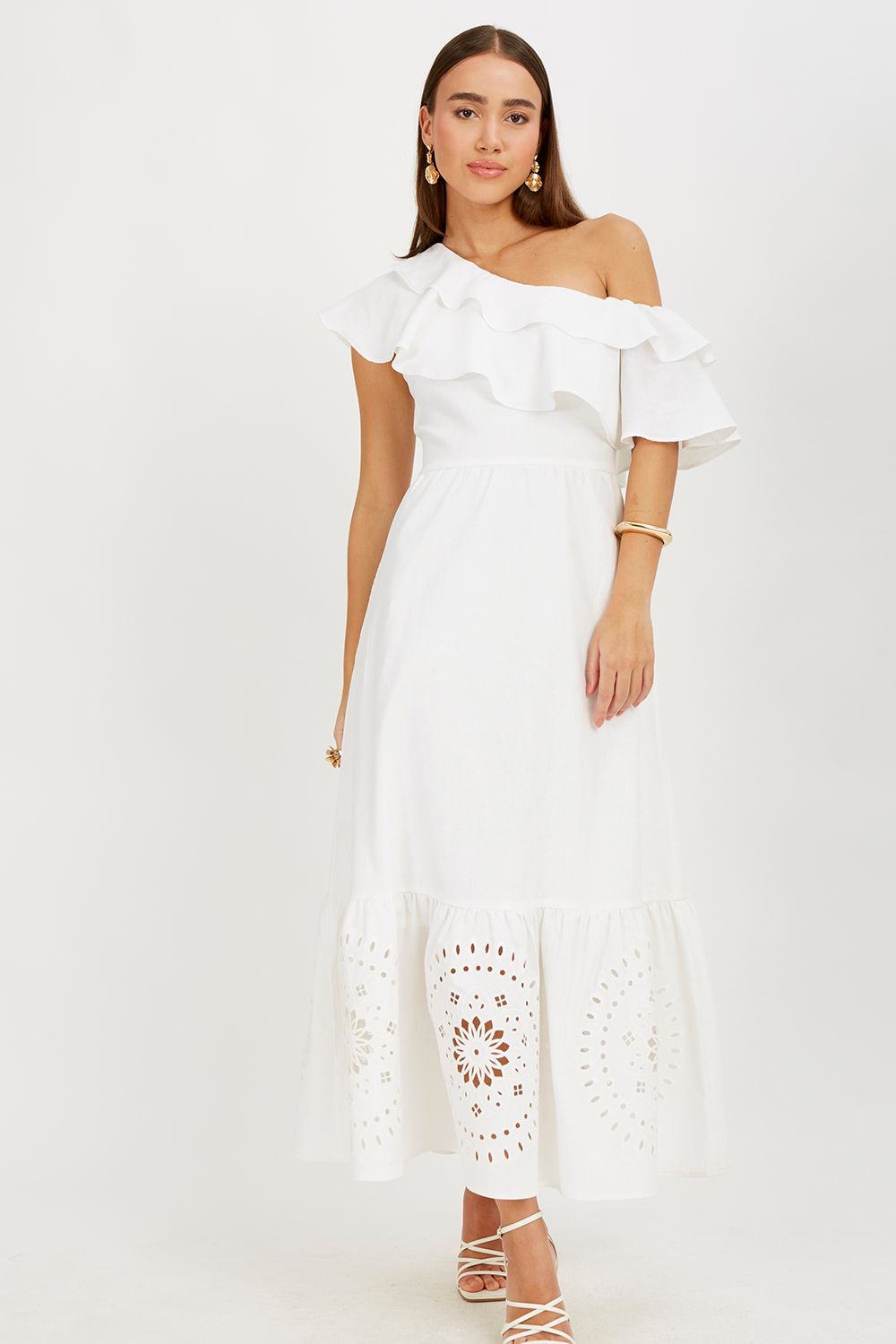 Vestido babado Milena