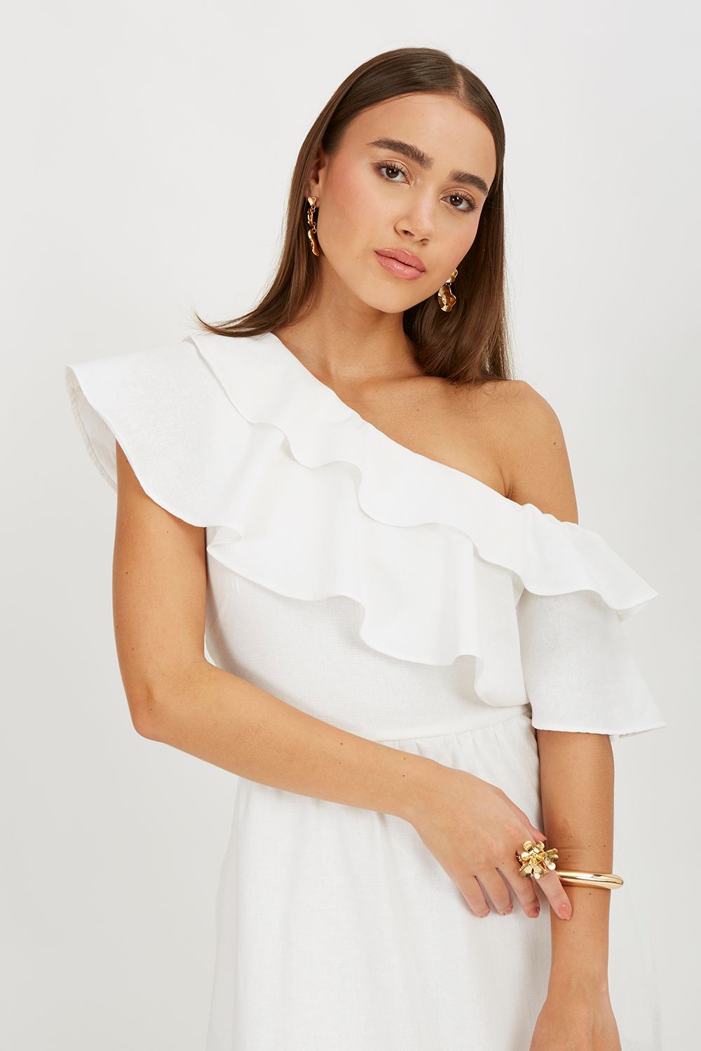 Vestido babado Milena