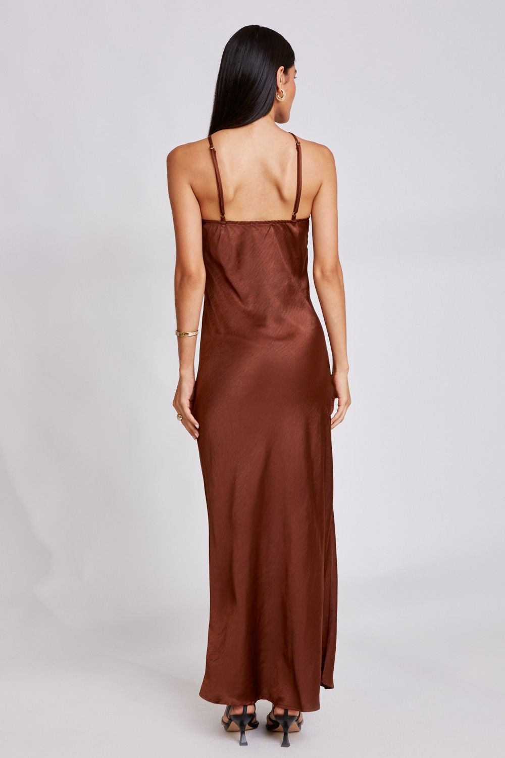 Vestido Cetim Rosa