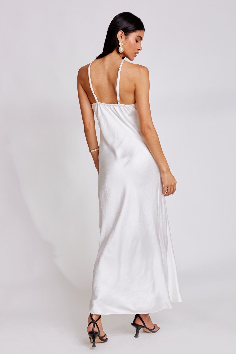 Vestido Cetim Rosa