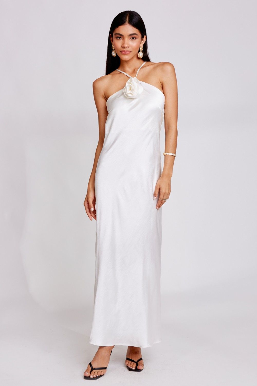 Vestido Cetim Rosa