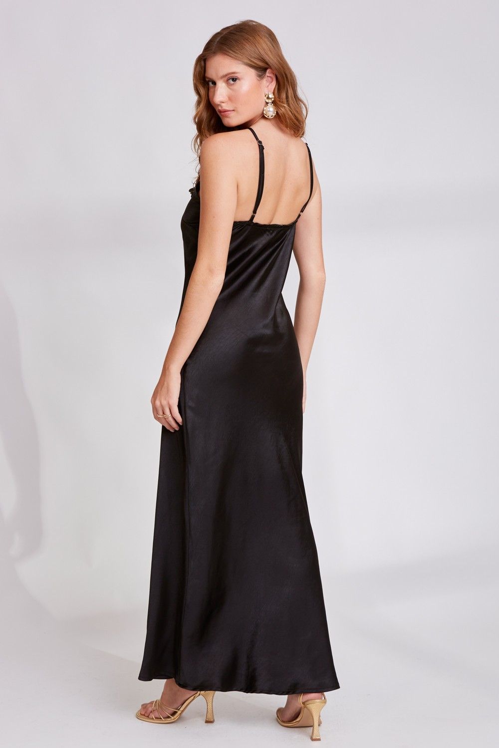 Vestido Cetim Rosa