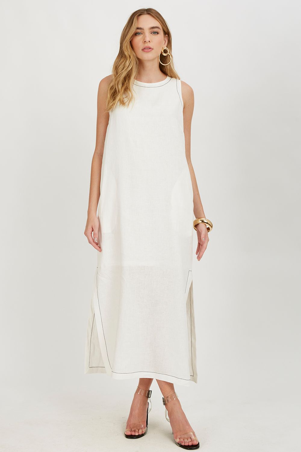 Vestido Midi Carmem Linho