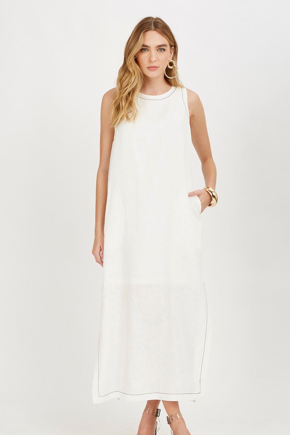 Vestido Midi Carmem Linho