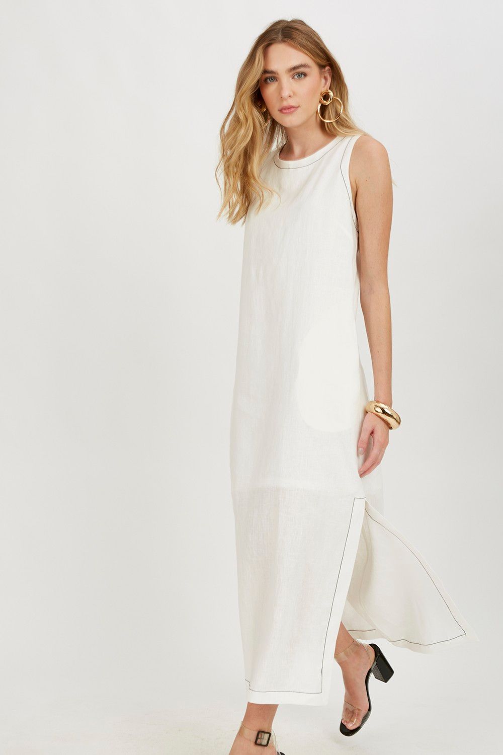 Vestido Midi Carmem Linho