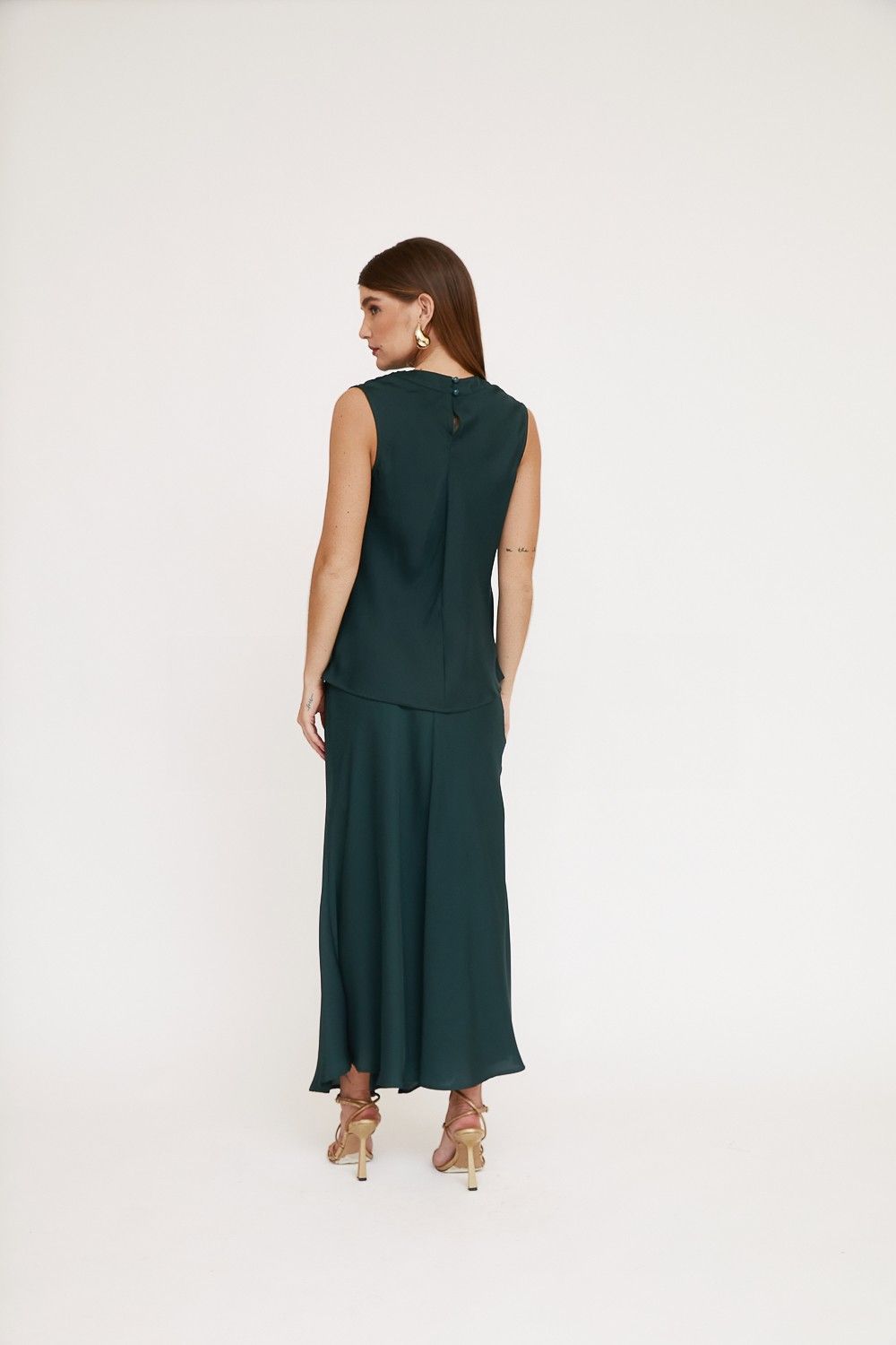 Saia Midi Acetinada Dallas