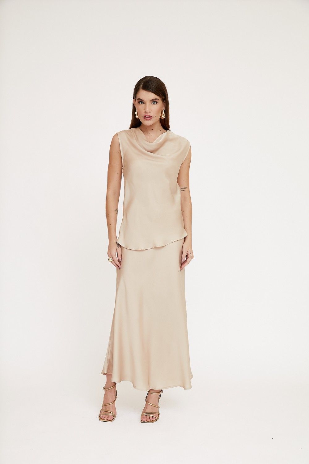 Saia Midi Acetinada Dallas