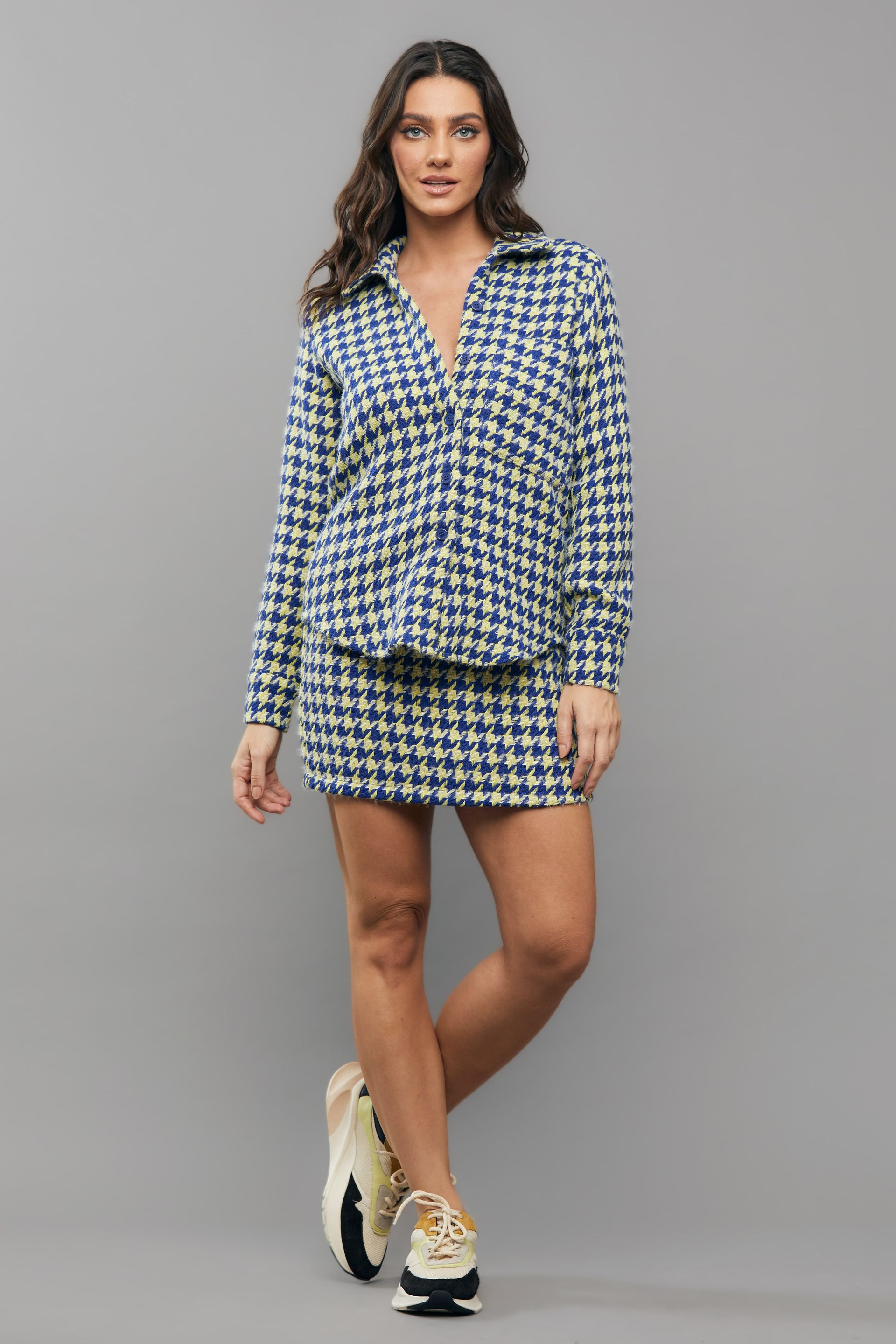 Camisão Pied de Poule Anna