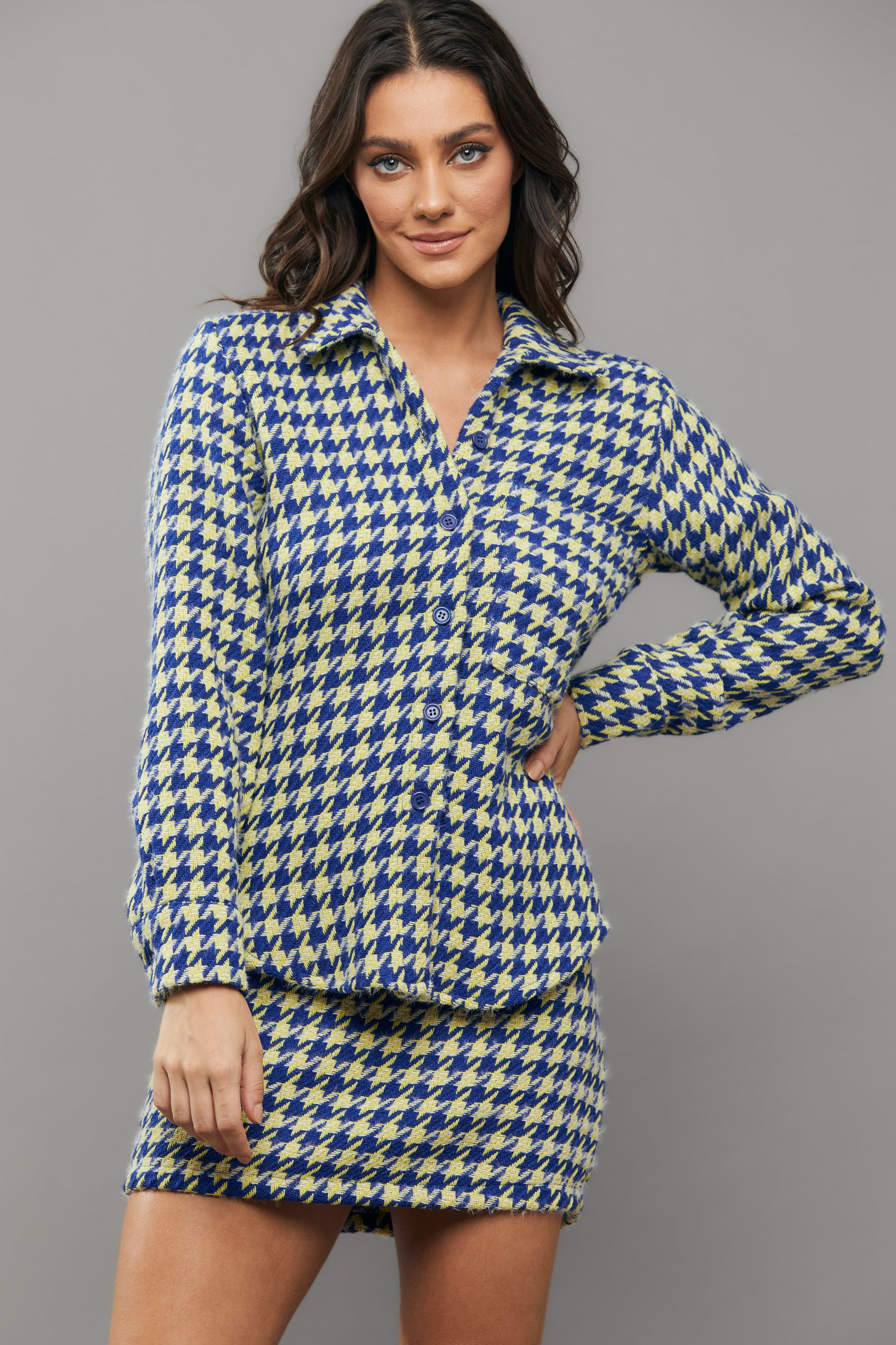 Camisão Pied de Poule Anna