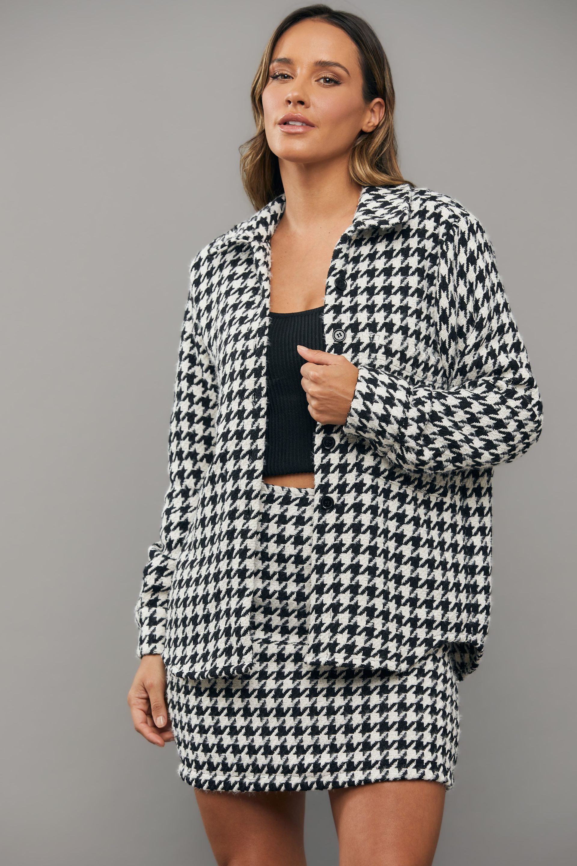 Camisão Pied de Poule Anna