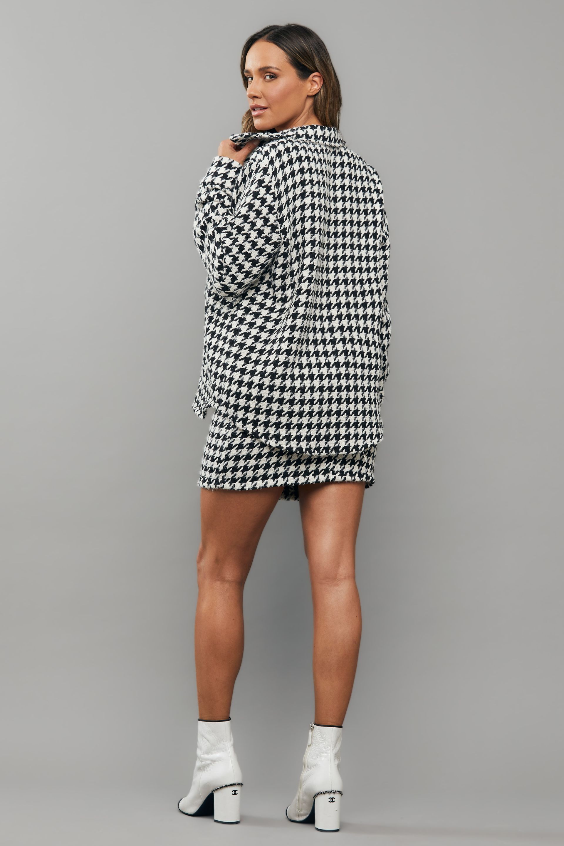 Camisão Pied de Poule Anna